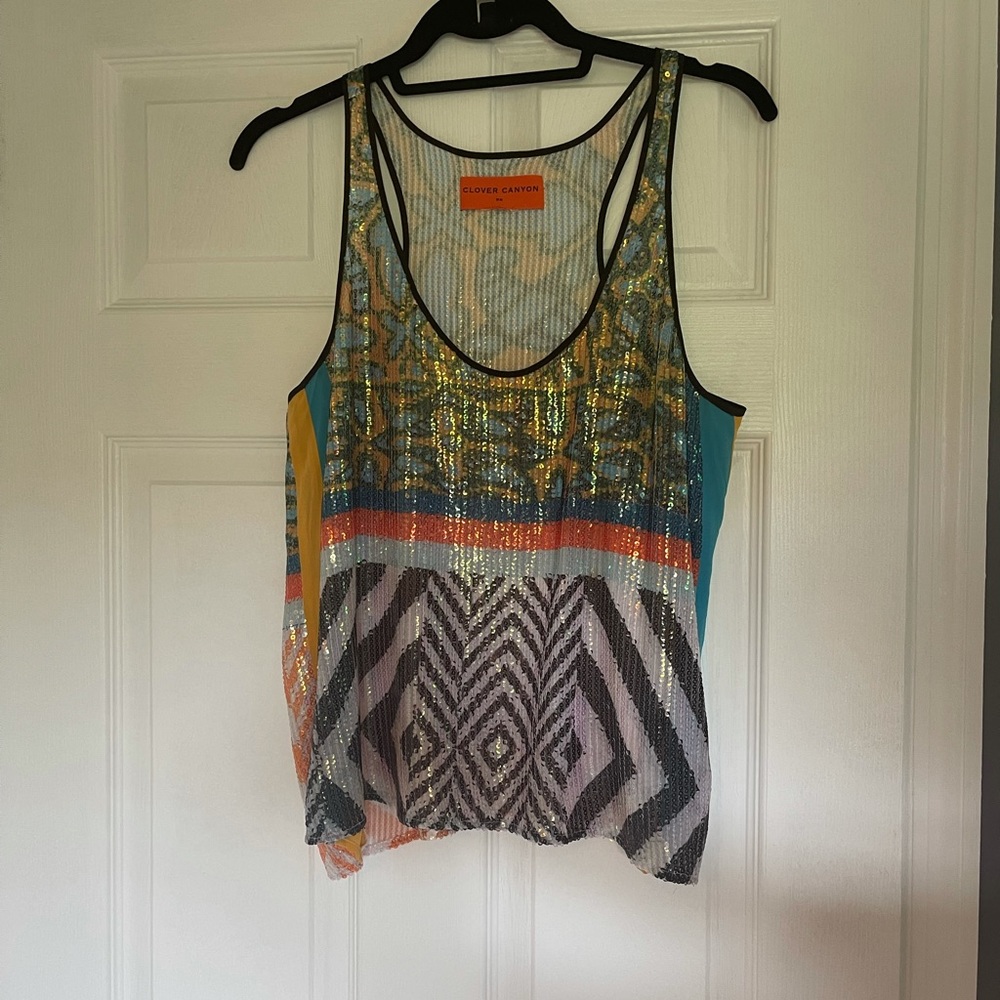 Sequin Clover Canyon Tank Top